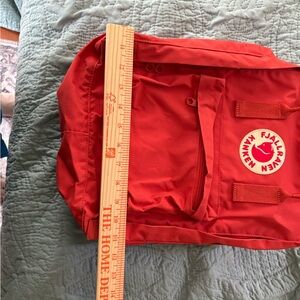 Used Fjallraven Bright Red Backpack